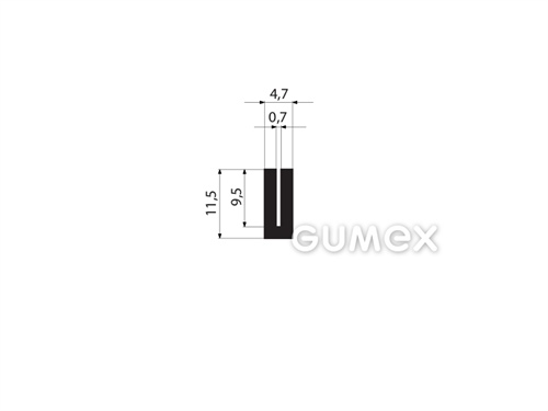 GUMMIPROFILE U-FORM - EPDM